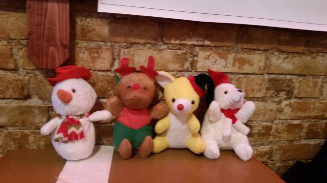 Christmas toys stuffed animals