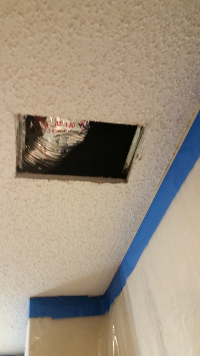 remove vents and ceiling fixtures for altering ceiling texture