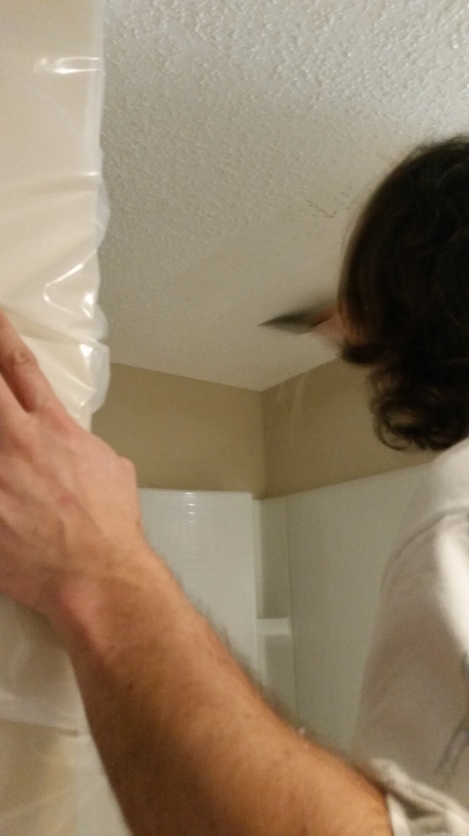removing popcorn ceiling easy