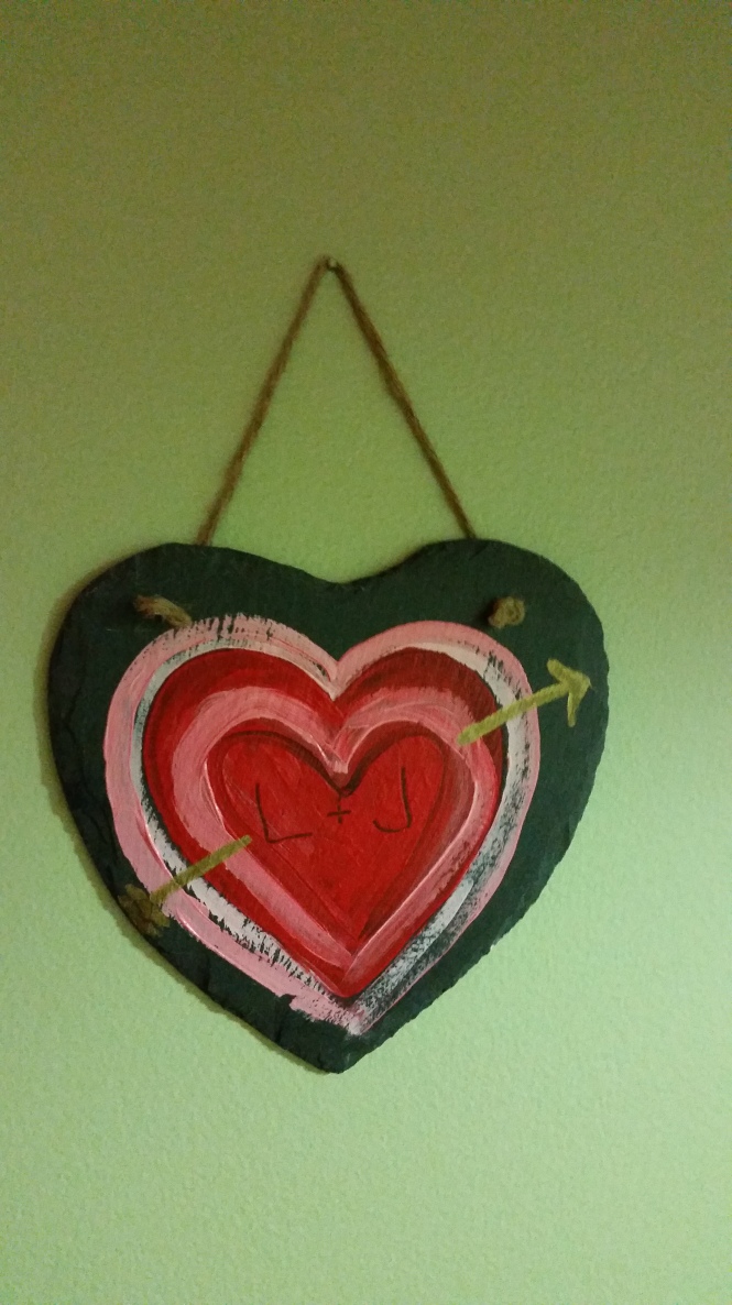 DIY Valentine heart craft