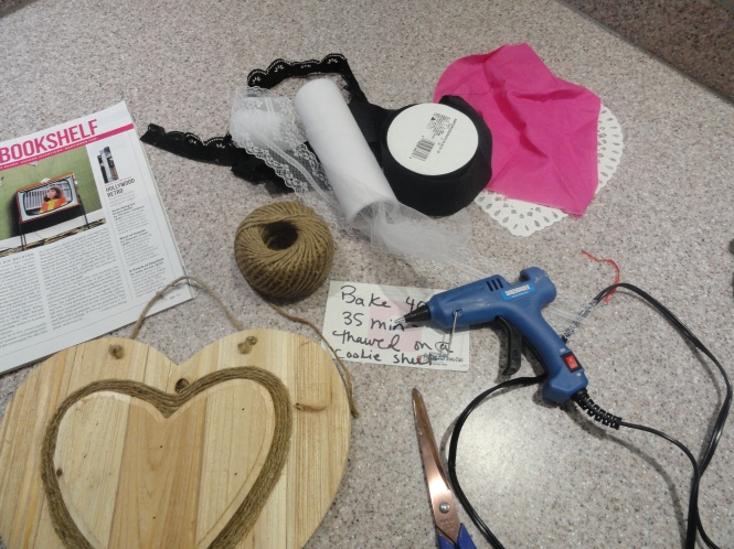 wooden heart DIY craft wall art heart